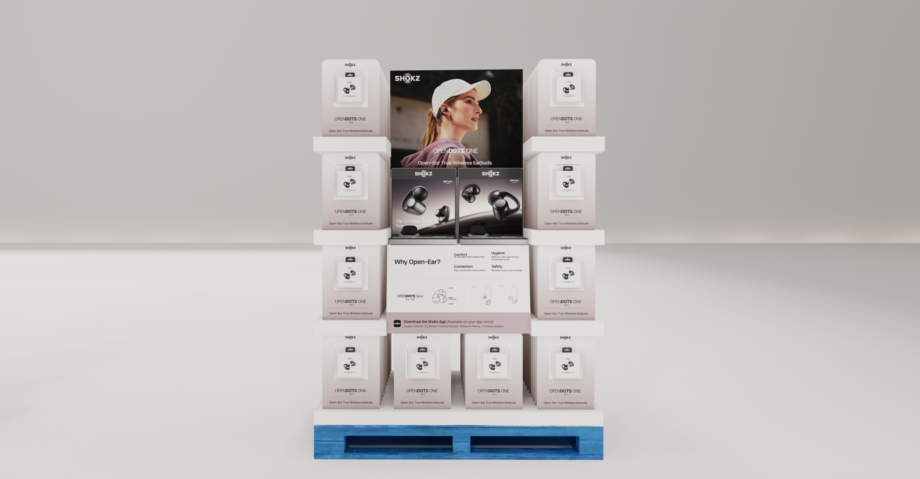 OpenDots ONE pallet display render