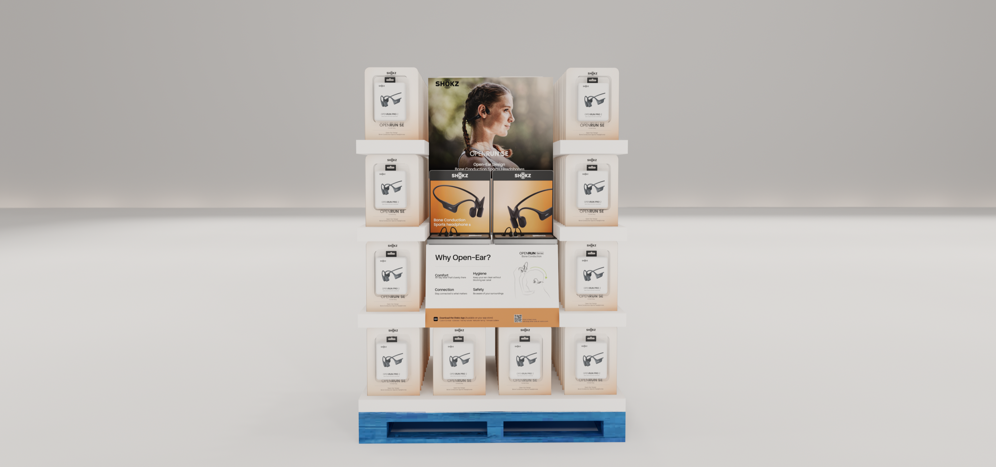 OpenRun SE pallet display render